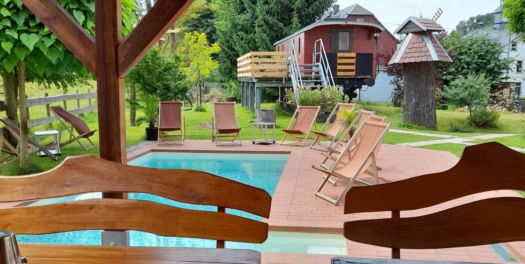 Eisenbahnromantik Im Urlaub Heinsdorfergrund Zewnętrze zdjęcie